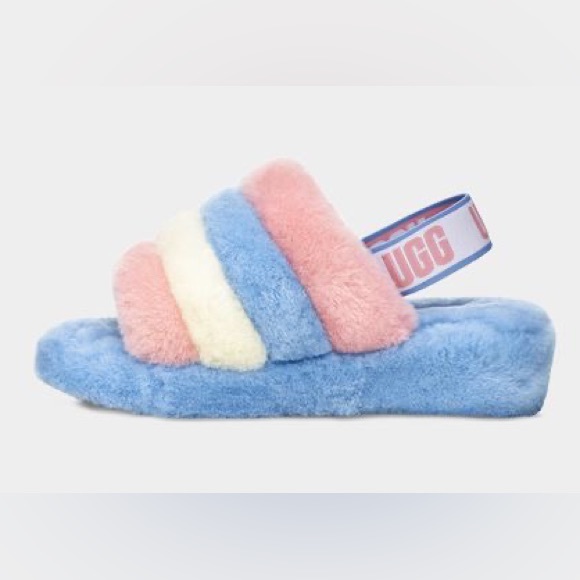 NWOT Ugg Yeah Fuzzy Slingback Slides - Picture 7 of 10